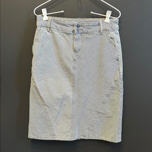 Pilcro by Anthropologie | Denim Pencil Skirt | Stripes | Sz 26
